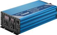 alffaa 1500w solar power inverter 12v to 110v with built-in 5v/2.1a usb port, hardwire terminal, lcd display, pure sine wave inverter 12v dc to 120v ac converter for home, rv, truck (1500w) - optimized for seo logo