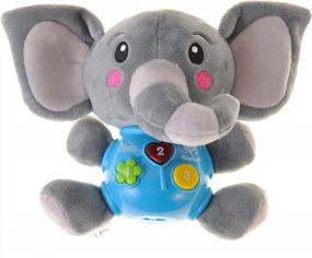 img 4 attached to Entertain And Delight Your Little One With PowerTRC'S Plush Elephant Musical Toy For Infants Aged 6-12 Months