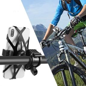 img 3 attached to 🚲 360°Rotation Silicone Bike Phone Mount for iPhone, Samsung Galaxy - Removable Bicycle Holder for Bicycle and Motorcycle