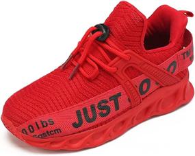 img 2 attached to 🏃 Discover the Unbelievably Lightweight and Breathable WOHHHW Athletic Non-Slip Girls' Shoes at Athletic!