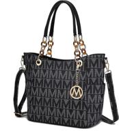 👜 stylish and versatile mkf crossbody removable top handle satchel tote- a must-have for women's handbags & wallets logo