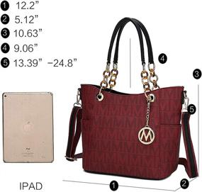 img 1 attached to 👜 Stylish and Versatile MKF Crossbody Removable Top Handle Satchel Tote- A Must-Have for Women's Handbags & Wallets