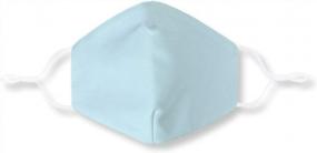 img 3 attached to Хлопковое покрытие для лица унисекс синего цвета Tiffany — прочное, регулируемое и стильное из дышащей и многоразовой ткани (1 упаковка)