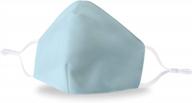 хлопковое покрытие для лица унисекс синего цвета tiffany — прочное, регулируемое и стильное из дышащей и многоразовой ткани (1 упаковка) логотип