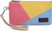 lecxci women's canvas smartphone wristlets bag, clutch wallets purses for iphone 6s/7 plus/8 plus/x 1 logo