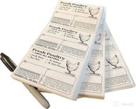 🍗 poultry freezer labels 4" x 2.5" | safe handling instructions & exemption - p.l. 90-492 (50) логотип