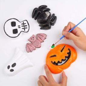 img 1 attached to CCINEE 30PCS Halloween Foam Decoration Kit DIY Crafts In Assorted Shapes Pumpkin Ghost Bat Spider Skull Handmade Decors For Halloween Party Favors Supplies DIY Crafts