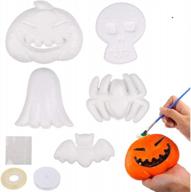 ccinee 30pcs halloween foam decoration kit diy crafts in assorted shapes pumpkin ghost bat spider skull handmade decors for halloween party favors supplies diy crafts logo