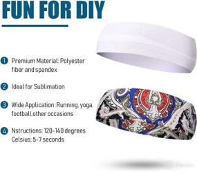 img 2 attached to 🔥 Vibrant Sublimation Headbands: Transfer Gorgeous Patterns to Hairbands!