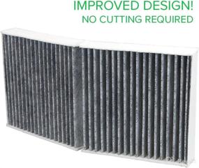 img 1 attached to 🌿 Eco-Friendly Air Filter with Activated Carbon Odor Eliminator for Mercedes-Benz SLK350, SLK280, SLK250, SLC300, and SLK300 - 2005 to 2020 Models