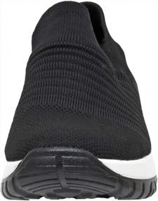 img 3 attached to Women'S Memory Foam LiteSole Sneaker With Stretch Knit Slip On Cushionaire Breeze Technology