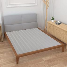 img 1 attached to Enhance Your Sleep With Mayton'S Queen-Sized Wooden Bunkie Board/Slats In Grey - With Cover!