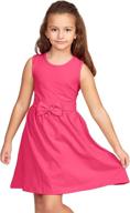 ultimate comfort: caomp sleeveless organic spandex tagless girls' clothing for stylish dresses logo