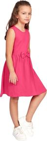 img 2 attached to Ultimate Comfort: CAOMP Sleeveless Organic Spandex Tagless Girls' Clothing for Stylish Dresses