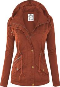 img 4 attached to WJC643 Womens Color Parka Jacket Women's Clothing via Coats, Jackets & Vests