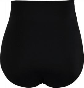 img 1 attached to Septangle Women'S Vintage Super High Waisted Bikini Bottom Shirred Tankini Briefs Tummy Control Swimsuits Bottoms