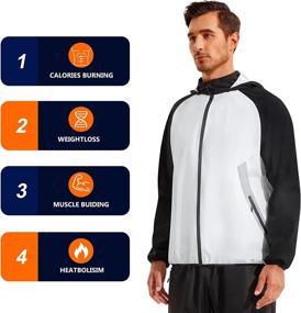 img 2 attached to Stylish And Comfortable Women'S Sauna Suit For Sweating And Workout – Wonderience Sweat Jacket With Long Sleeves And Fashionable Hoodie