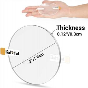 img 3 attached to Clear And Sturdy 3 Inch Acrylic Circles - 24 Pack, Ideal For DIY Crafts And Home Decor