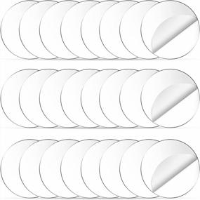 img 4 attached to Clear And Sturdy 3 Inch Acrylic Circles - 24 Pack, Ideal For DIY Crafts And Home Decor