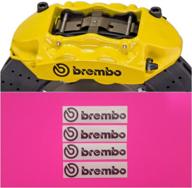 r&amp;g brembo high-temp brake caliper decals - set of 4 (black matte) логотип