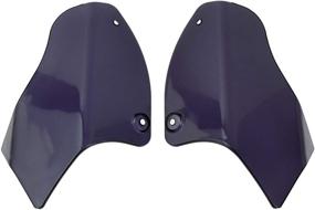 img 2 attached to 🏍️ HDBUBALUS Motorcycle Air Heat Deflector Reflective Saddle Shields: Softail 2000-2017 Compatibility