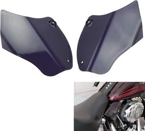 img 3 attached to 🏍️ HDBUBALUS Motorcycle Air Heat Deflector Reflective Saddle Shields: Softail 2000-2017 Compatibility