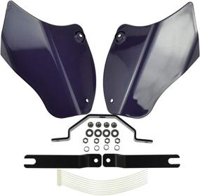 img 4 attached to 🏍️ HDBUBALUS Motorcycle Air Heat Deflector Reflective Saddle Shields: Softail 2000-2017 Compatibility