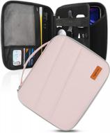 защитная сумка с органайзером и карманом для аксессуаров для ipad pro 12,9 дюймов - розовый логотип