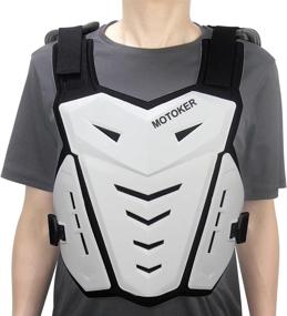 img 3 attached to 🏍️ Adult & Youth Motocross Chest Protector Vest for Dirt Bike Racing - MOTOKER Back Protector for Motorcycle Racing (White)