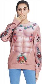 img 3 attached to Idgreatim'S Eye-Catching Unisex Ugly Christmas Sweatshirt With 3D Graphic Design