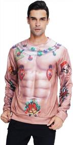 img 1 attached to Idgreatim'S Eye-Catching Unisex Ugly Christmas Sweatshirt With 3D Graphic Design
