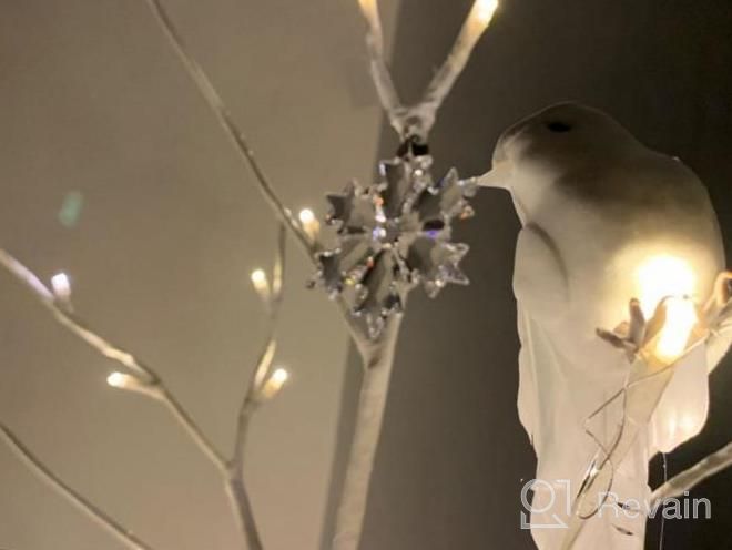 img 1 attached to Add A Touch Of Elegance To Your Wedding With White Foam Bird Pigeon Ornaments - 4Pcs With Wire Feet For DIY Crafts And Party Accessories (12Cm) review by Monique Larsen