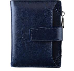 img 4 attached to Womens Blocking Leather Compact Bifold Women's Handbags & Wallets : Wallets