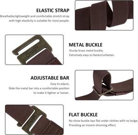 img 1 attached to Adjustable Stretch Buckle Elastic Invisible Women's Accessories : Belts