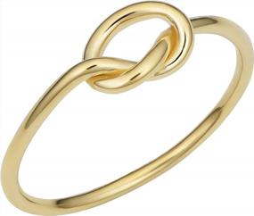 img 4 attached to Kooljewelry 14K Gold Love Knot Ring (Yellow Gold, White Gold Or Rose Gold)