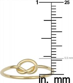img 1 attached to Kooljewelry 14K Gold Love Knot Ring (Yellow Gold, White Gold Or Rose Gold)