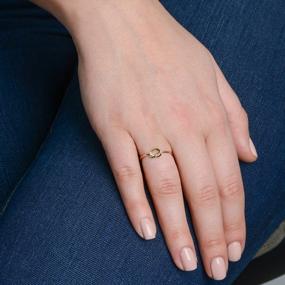 img 3 attached to Kooljewelry 14K Gold Love Knot Ring (Yellow Gold, White Gold Or Rose Gold)