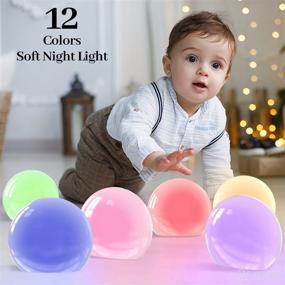 img 2 attached to 🔊 White Noise Sound Machine with 30 Soothing Sounds, 12 Colors Night Light, 10 Brightness Levels - Ideal for Meditation, Baby, Kids, and Adults - 32-Level Volume Control, 4 Timers, Memory Function (White)