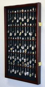 img 2 attached to 40-Spoon Wall Mount Display Case Cabinet W/98% UV Protection & Lockable Cherry Finish