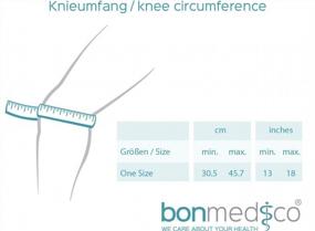 img 2 attached to Почувствуйте удобную поддержку колена с фиксируемой наколенником Bonmedico Celo - идеально подходит для активного образа жизни и облегчения боли у мужчин и женщин