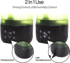 img 3 attached to 🦎 REPTI ZOO Reptile Automatic Fogger - 2 in 1 Digital Timing & Hygrostat Humidifier with Remote Control and Large Tank - Ideal for Bearded Dragon, Lizard, Gecko, Snake, and Tortoise Terrariums