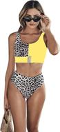 floerns womens leopard bathing gray withe women's clothing via swimsuits & cover ups logo