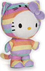 img 1 attached to GUND Sanrio Hello Kitty Rainbow Outfit Плюшевая мягкая игрушка, 9,5