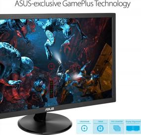 img 2 attached to 🔵 High-Resolution Asus 27IN 1920X1080 1MS VP278QG 75Hz Monitor with Blue Light Filter, Flicker-Free Technology, and Built-In Speakers