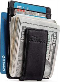 img 4 attached to Leather Wallet Pocket Blocking Magnetic Men's Accessories in Wallets, Card Cases & Money Organizers