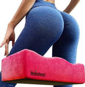 img 4 attached to YESINDEED The Original Brazilian Butt Lift Pillow – Dr. Approved For Post Surgery Recovery Seat – BBL Foam Pillow + Cover Bag Firm Support Cushion Butt Support Technology - Pink