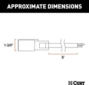 img 3 attached to 🔌 CURT 56612 Extreme Temperature 7-Pin RV Blade Trailer Wiring Harness Plug - 7-Foot Blunt-Cut Wires, -40F to 221F