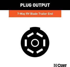 img 1 attached to 🔌 CURT 56612 Extreme Temperature 7-Pin RV Blade Trailer Wiring Harness Plug - 7-Foot Blunt-Cut Wires, -40F to 221F