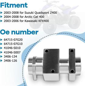 img 2 attached to 🚀 ECCPP Rear Axle Bearing Carrier: Compatible with 2004-2008 Arctic Cat 400, Kawasaki KFX 400, & Suzuki Quadsport Z400