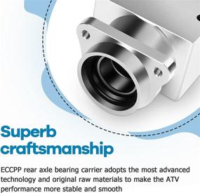 img 3 attached to 🚀 ECCPP Rear Axle Bearing Carrier: Compatible with 2004-2008 Arctic Cat 400, Kawasaki KFX 400, & Suzuki Quadsport Z400